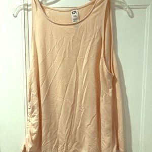 Joy Lab peach tank top with cut out side